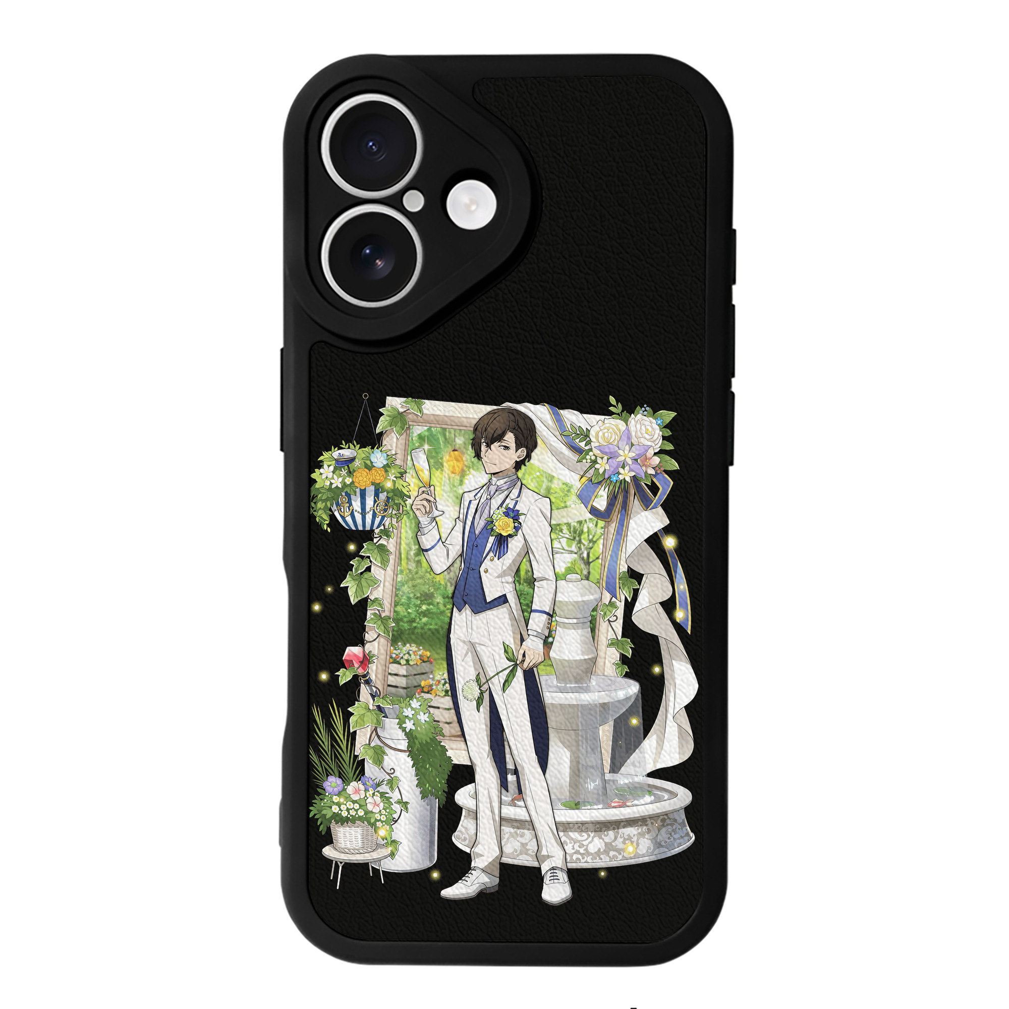 （画像用） 文豪ストレイドッグス Bungo Stray Dogs 【iPhone 16シリーズ対応】シリコンスマホケース（レザー調） 材質：シリコン